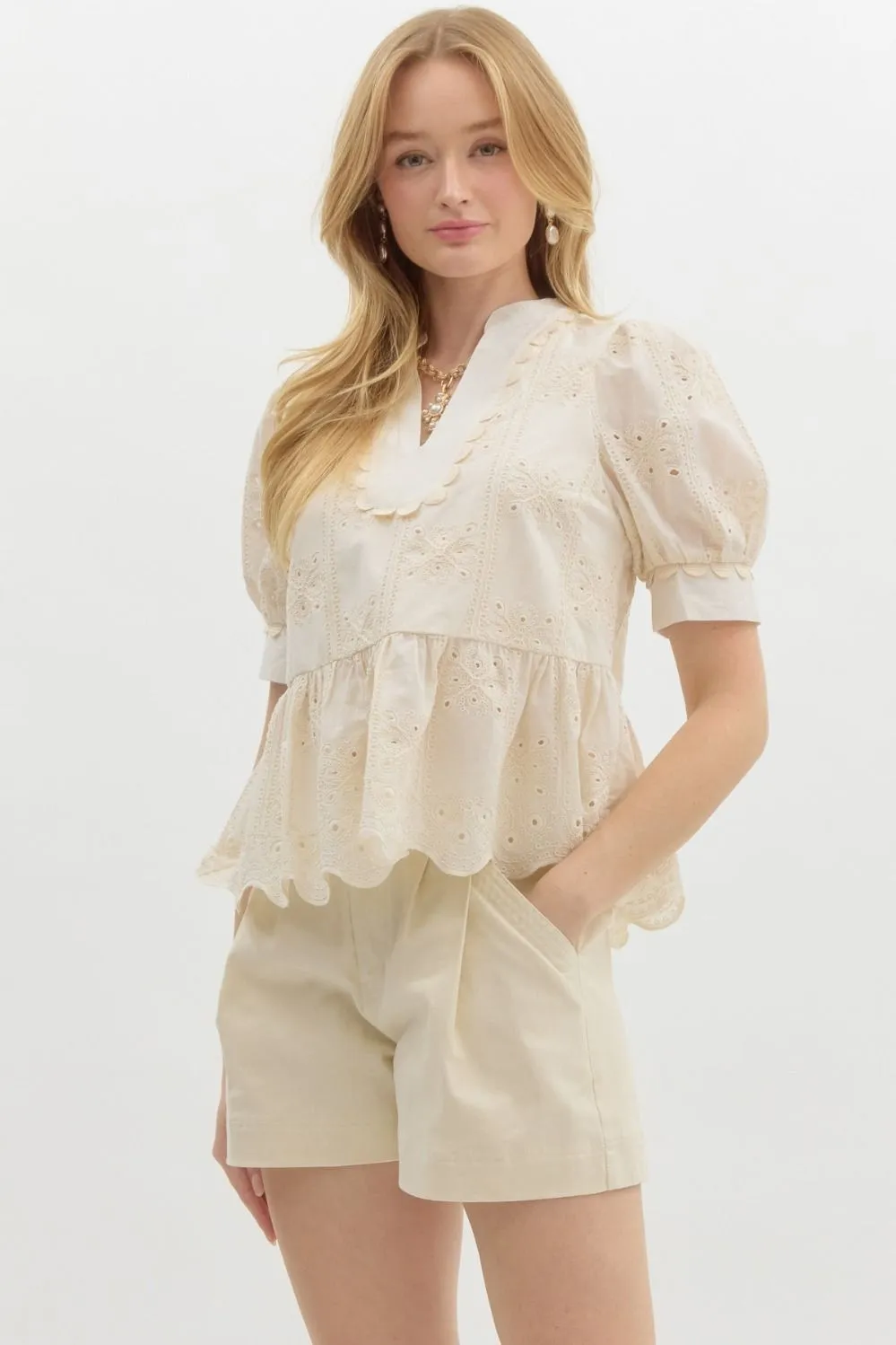 Sydney Embroidered Top
