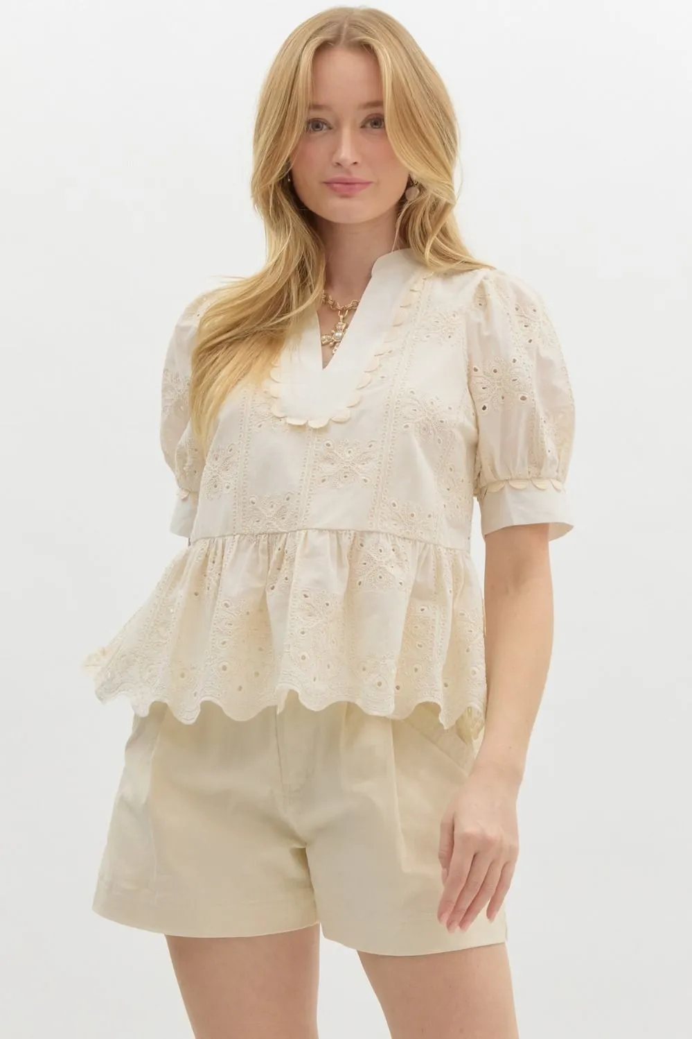 Sydney Embroidered Top
