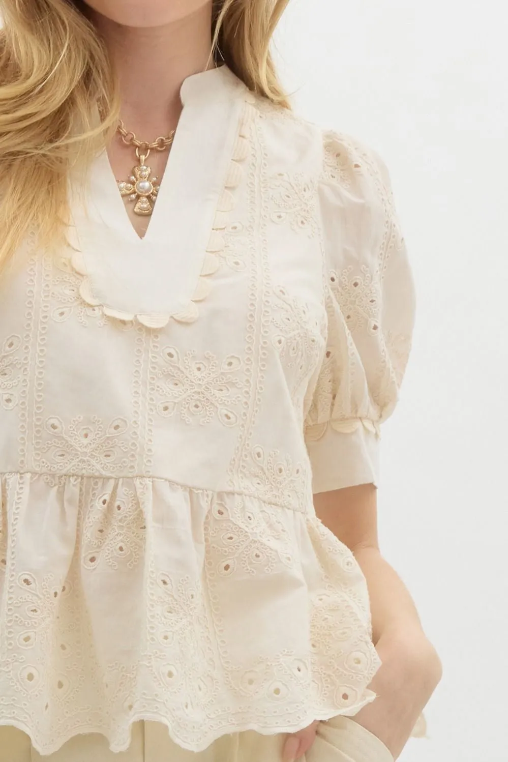 Sydney Embroidered Top