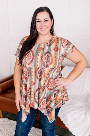 Take Me To Santa Fe Babydoll Top