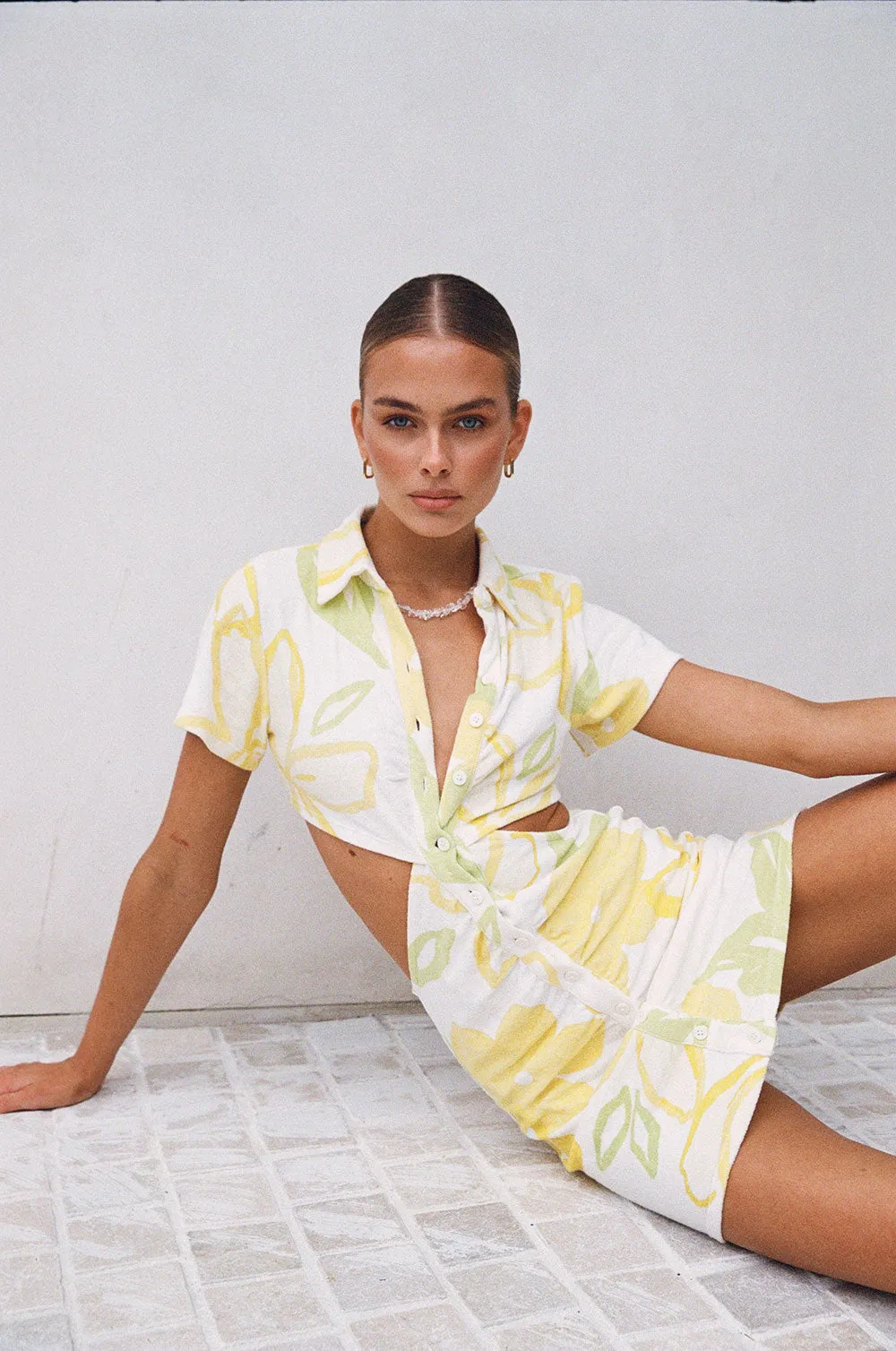 Tameeka Dress - Lemon Floral