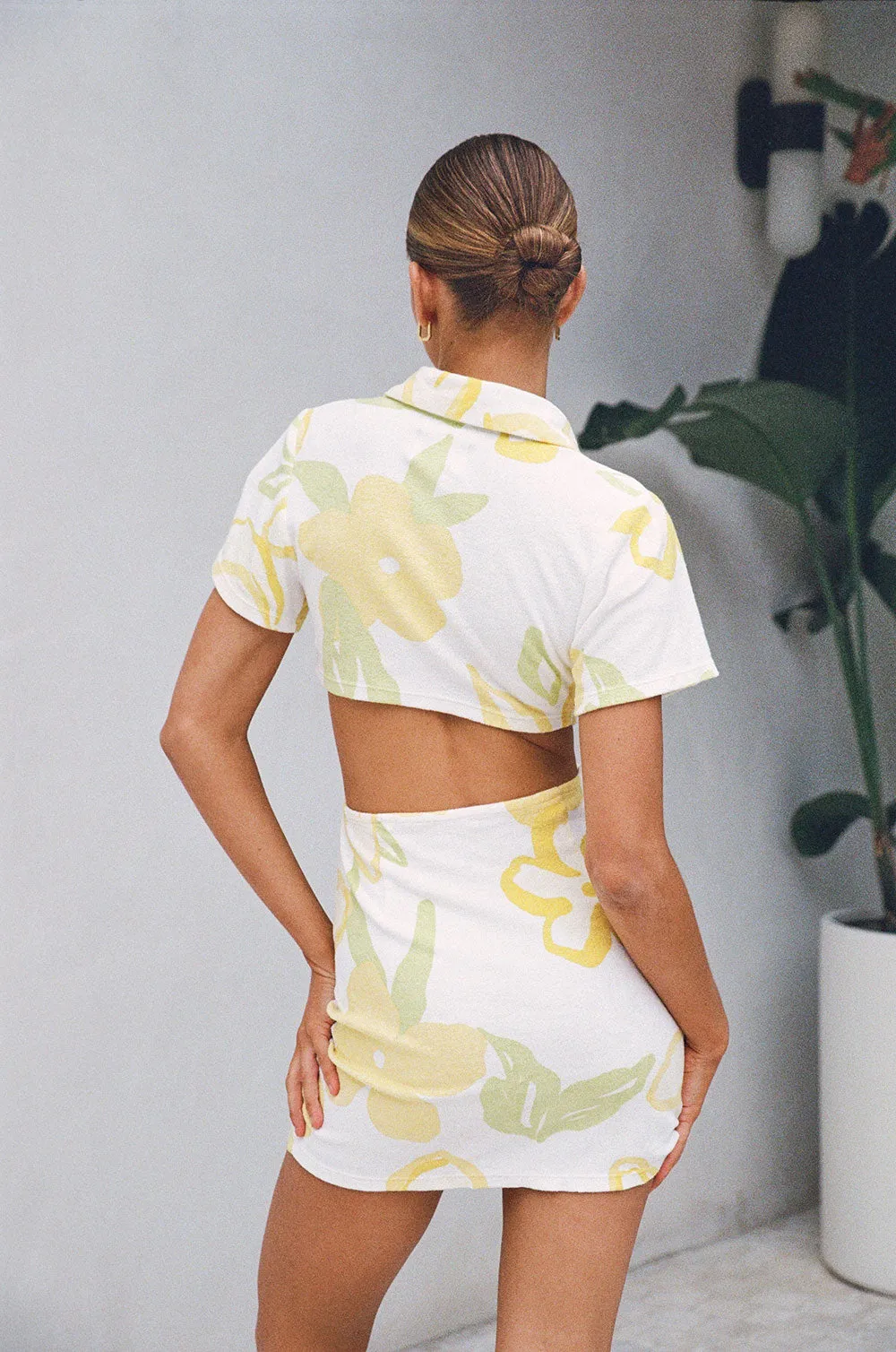 Tameeka Dress - Lemon Floral
