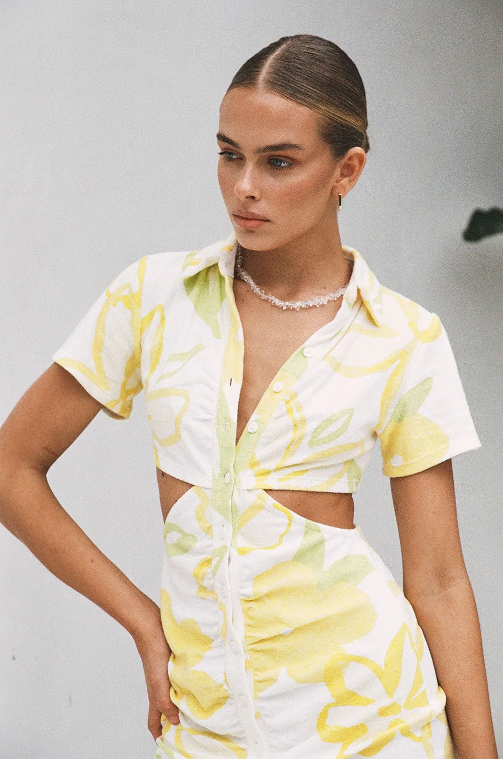 Tameeka Dress - Lemon Floral