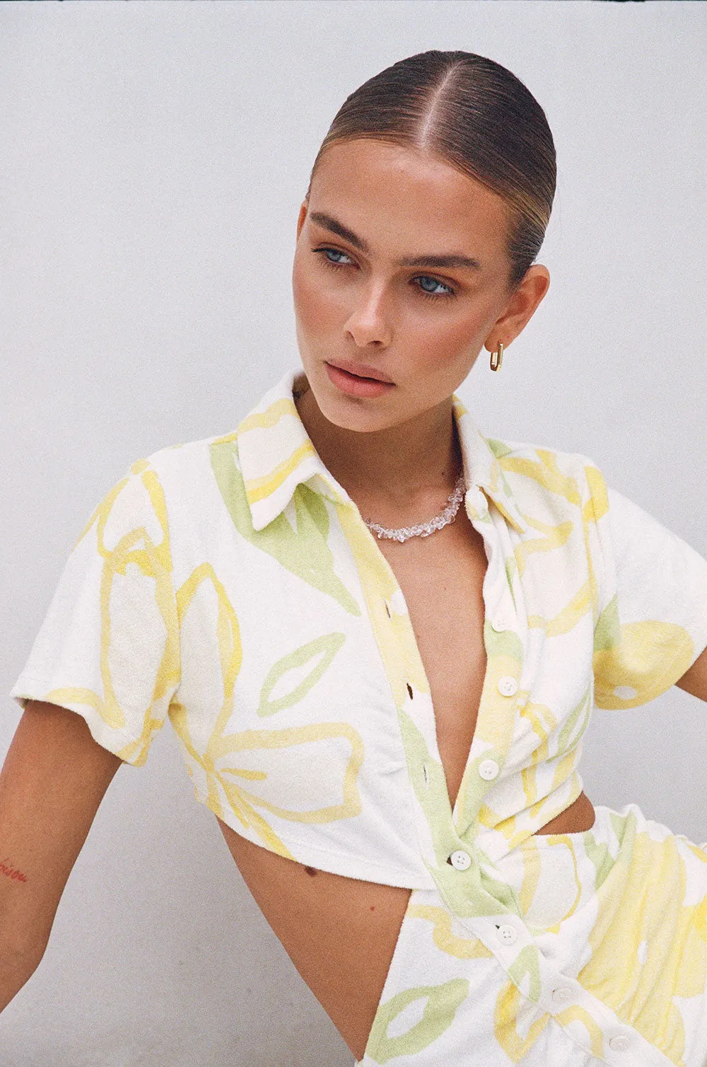 Tameeka Dress - Lemon Floral