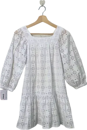 Tartine et Chocolat White Embroidered Dress 14 Years