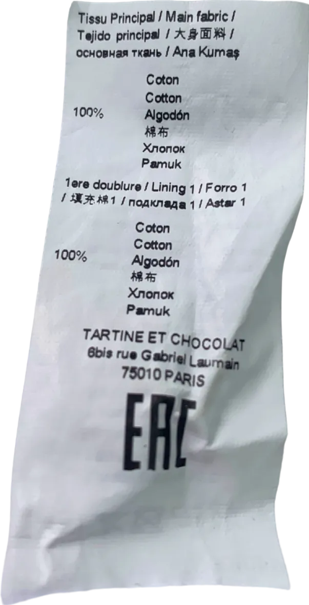 Tartine et Chocolat White Embroidered Dress 14 Years