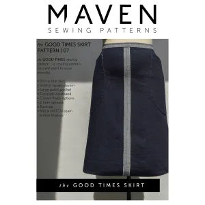 The Good Times Skirt Pattern by Maven