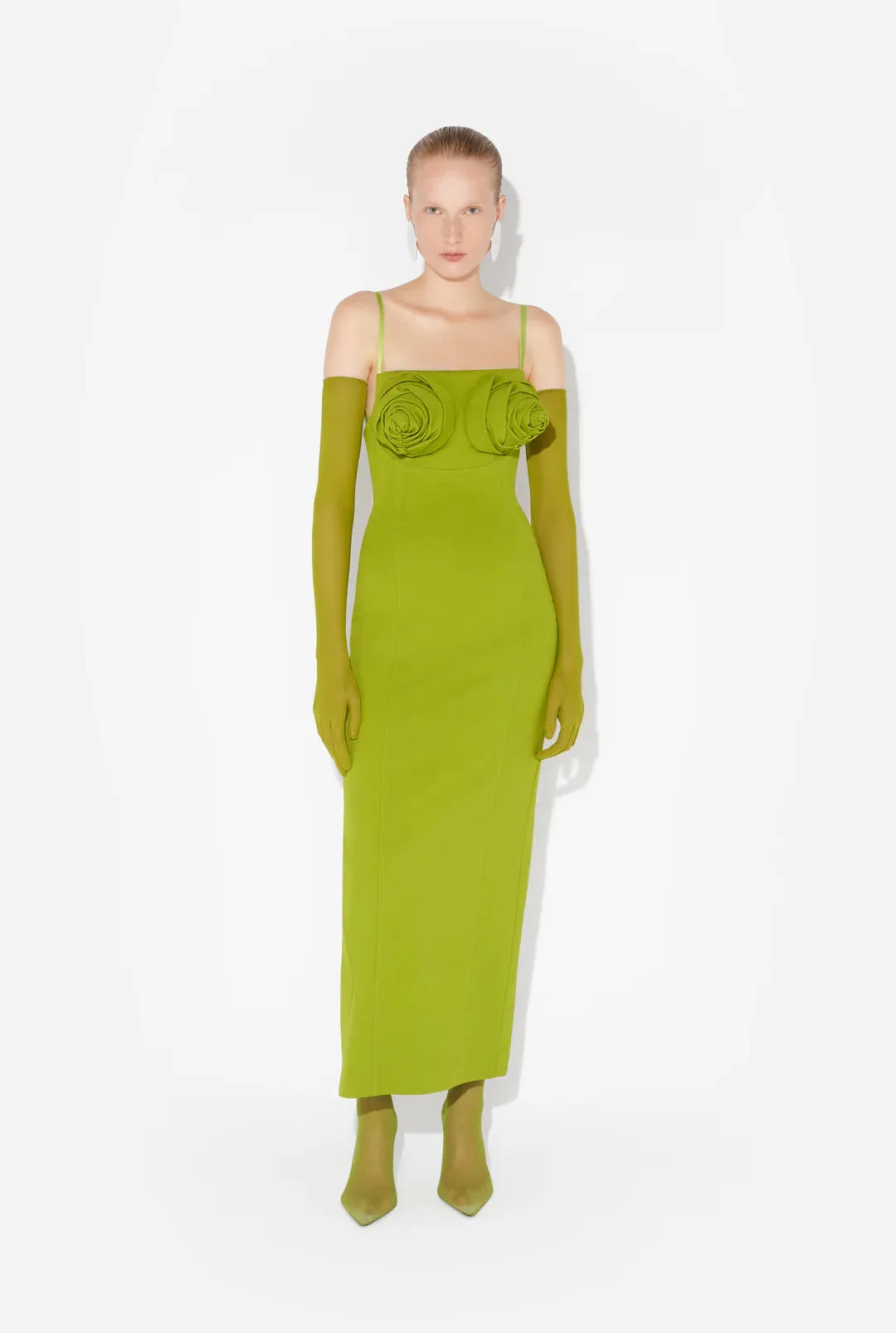The Green Conical Bra Cup Dress