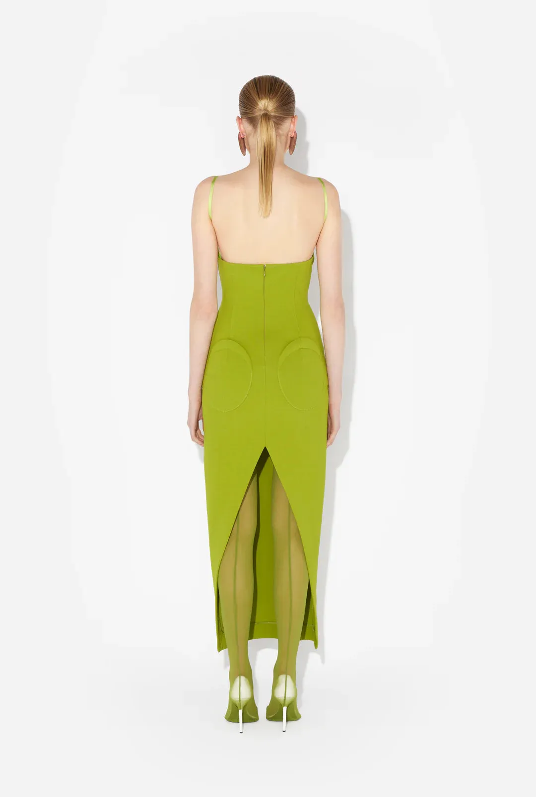 The Green Conical Bra Cup Dress