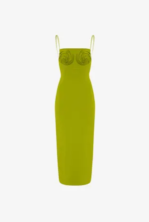 The Green Conical Bra Cup Dress
