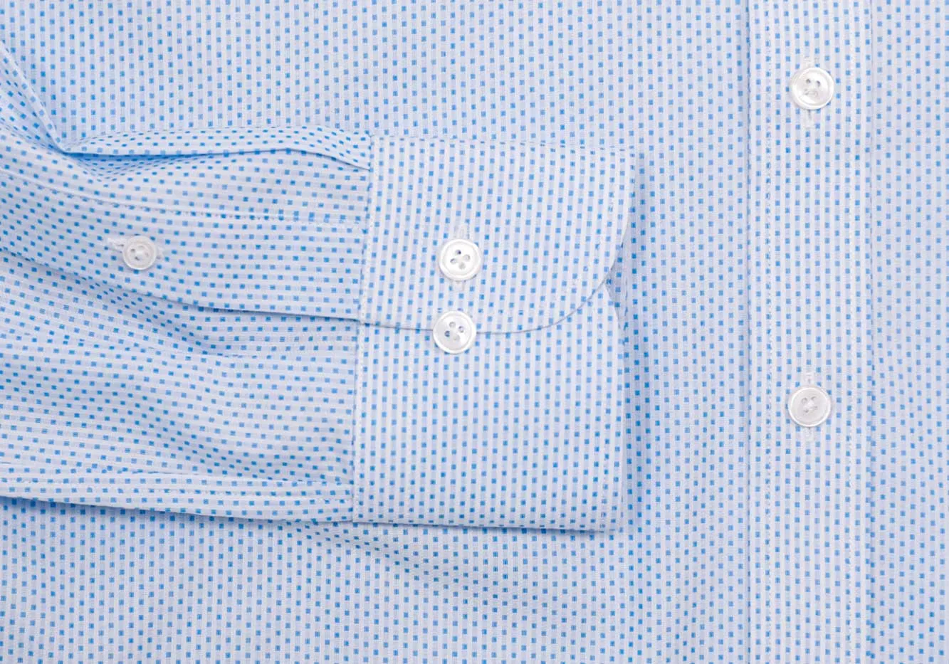 The Light Blue Richlee Dobby Dot Custom Shirt