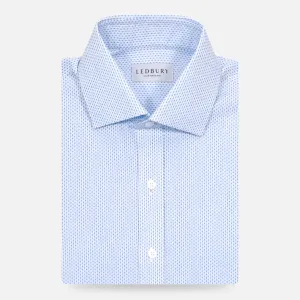 The Light Blue Richlee Dobby Dot Custom Shirt