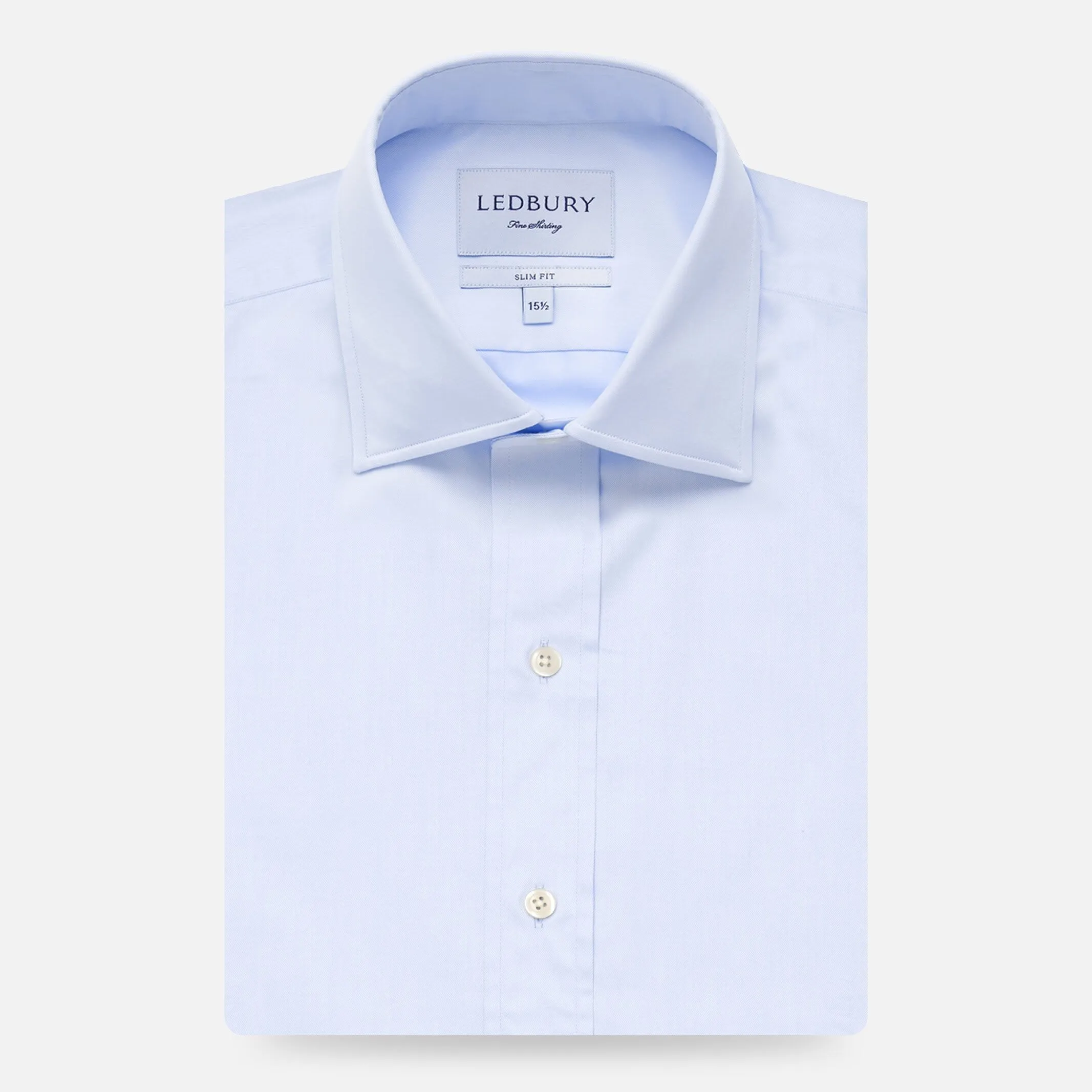 The Light Blue Signature Fine Twill Custom Shirt