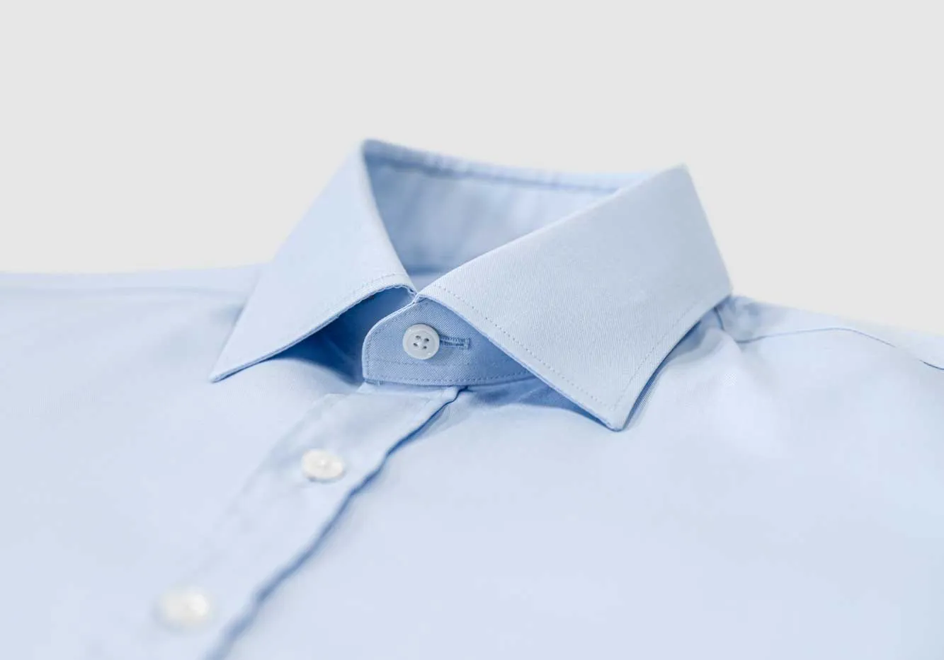 The Light Blue Stewart Twill Custom Shirt