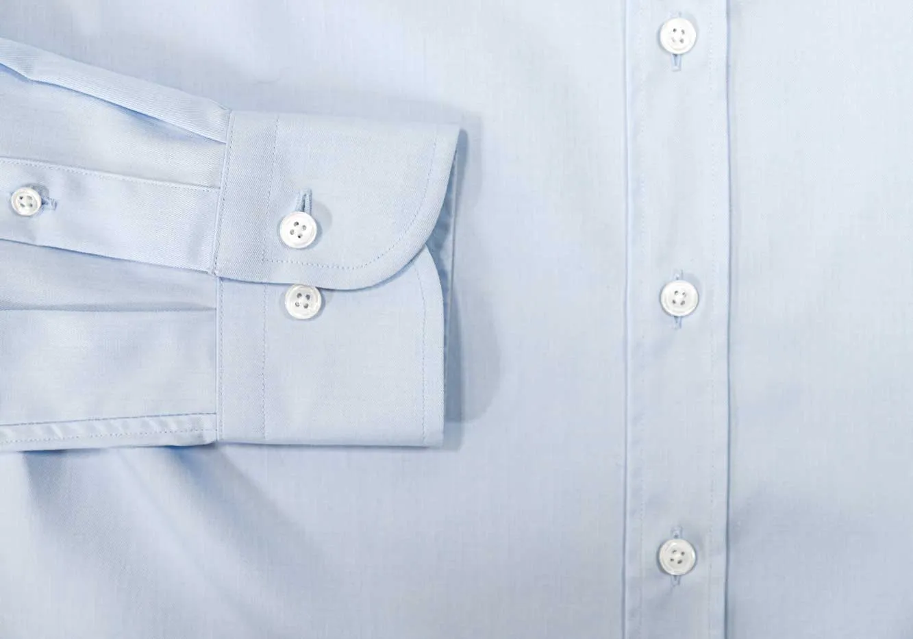 The Light Blue Stewart Twill Custom Shirt