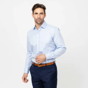 The Light Blue Stewart Twill Custom Shirt