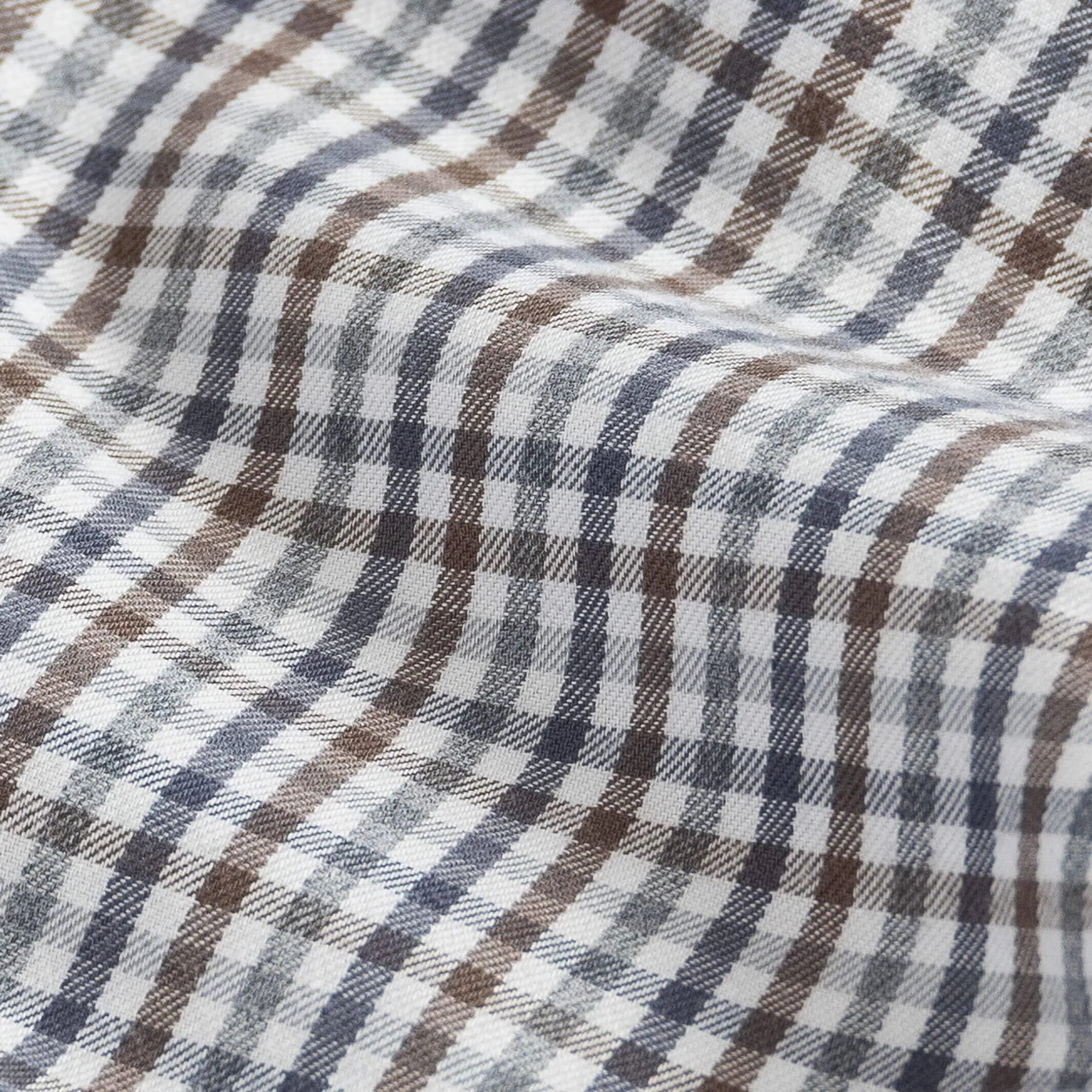 The Steel Grey Levine Brushed Cotton Custom Shirt