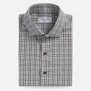 The Steel Grey Levine Brushed Cotton Custom Shirt