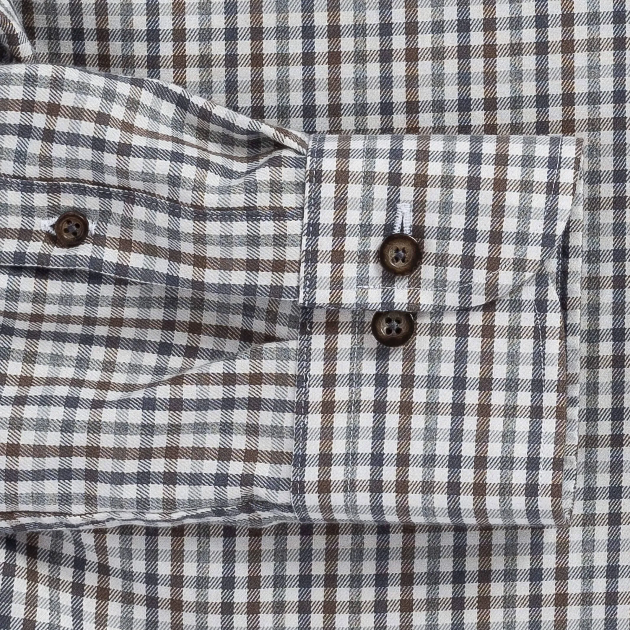 The Steel Grey Levine Brushed Cotton Custom Shirt