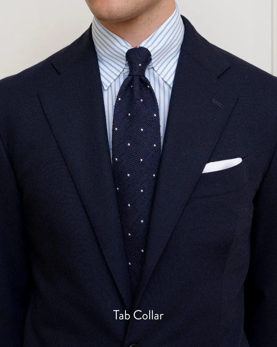 Thomas Mason Lavender University Stripe American Oxford Cloth