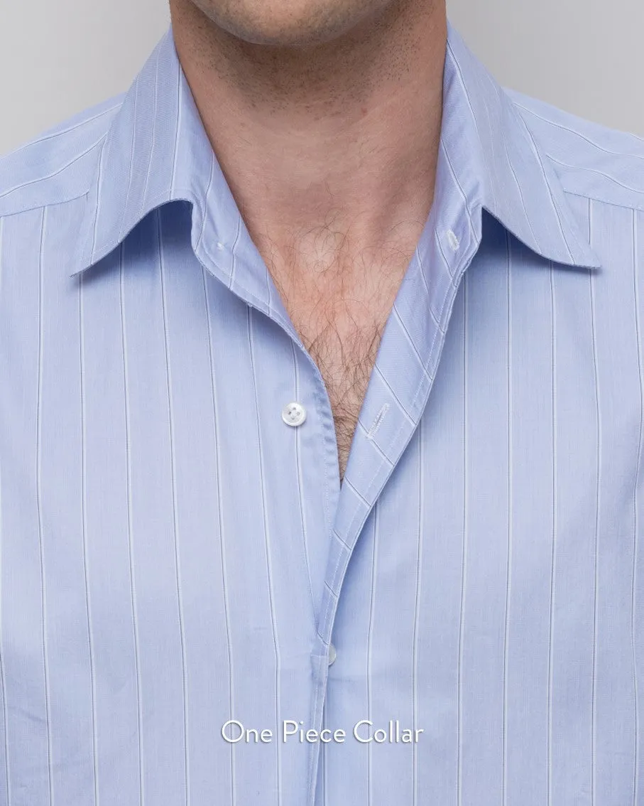 Thomas Mason Light Blue Pinpoint 120s