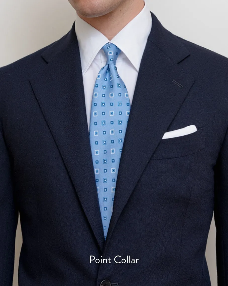 Thomas Mason Light Blue Pinpoint 120s