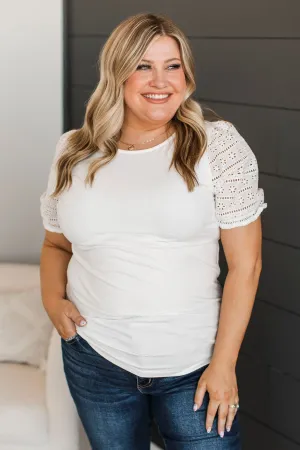 Through The Years Puff Sleeve Top- Off-White