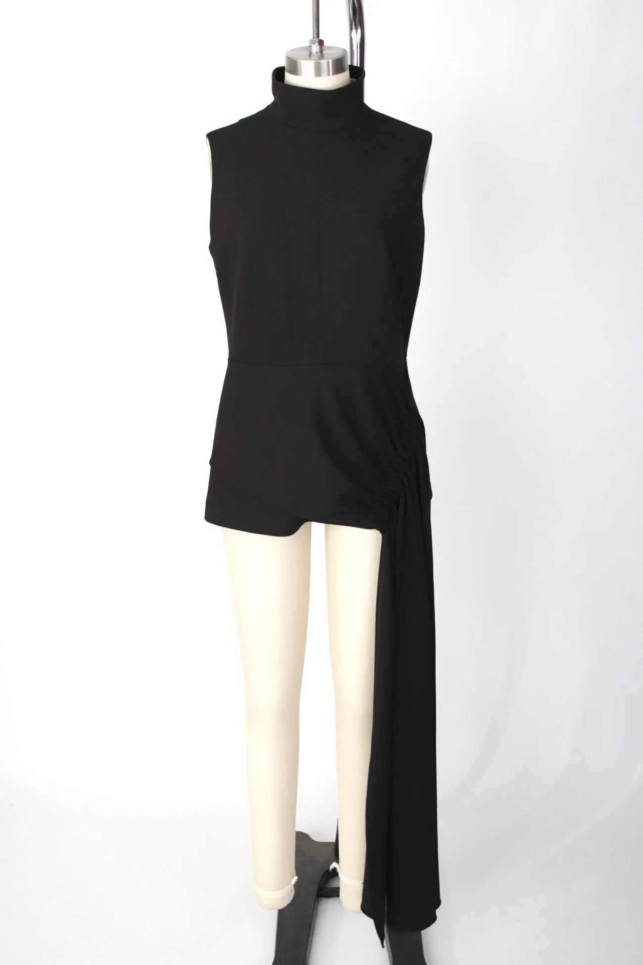 Tibi Crepe Asymmetrical Top