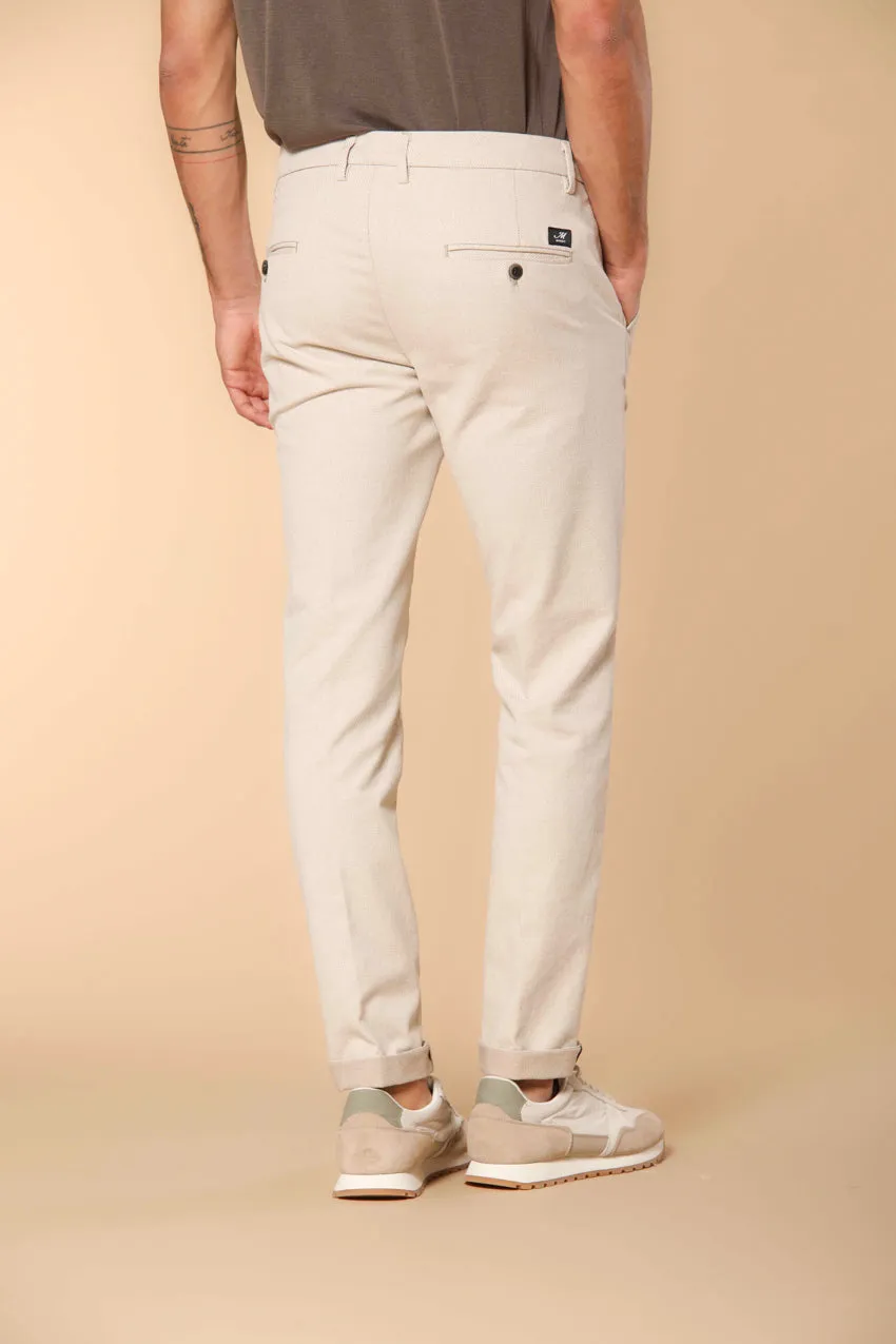 Torino men's chino pants in cover dyed cotton slim fit