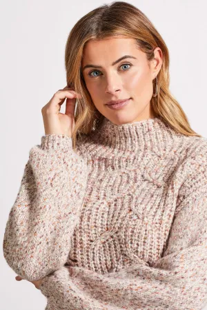 Tribal - Chunky Funnel Neck Sweater