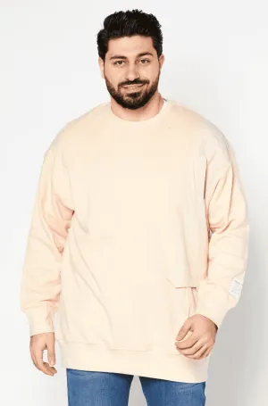 TRIBE OF 6 ASIF ORGANIC COTTON OVERSIZED UNISEX SWEATSHIRT WITH CONTRAST POCKET DETAIL