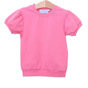 Trotter Street: Landry Puff Sleeve Top - Pink