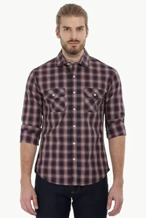 Twin Pocket Check Shirt