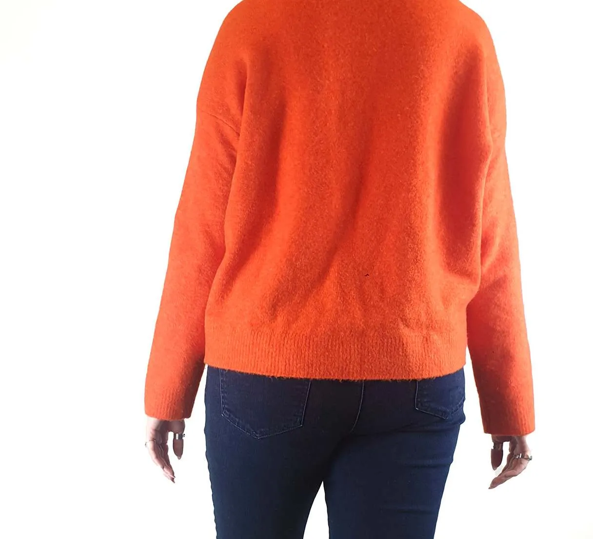 Uniqlo orange knit jumper size M
