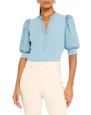 Veronica Beard Coralee Puff Sleeve Top