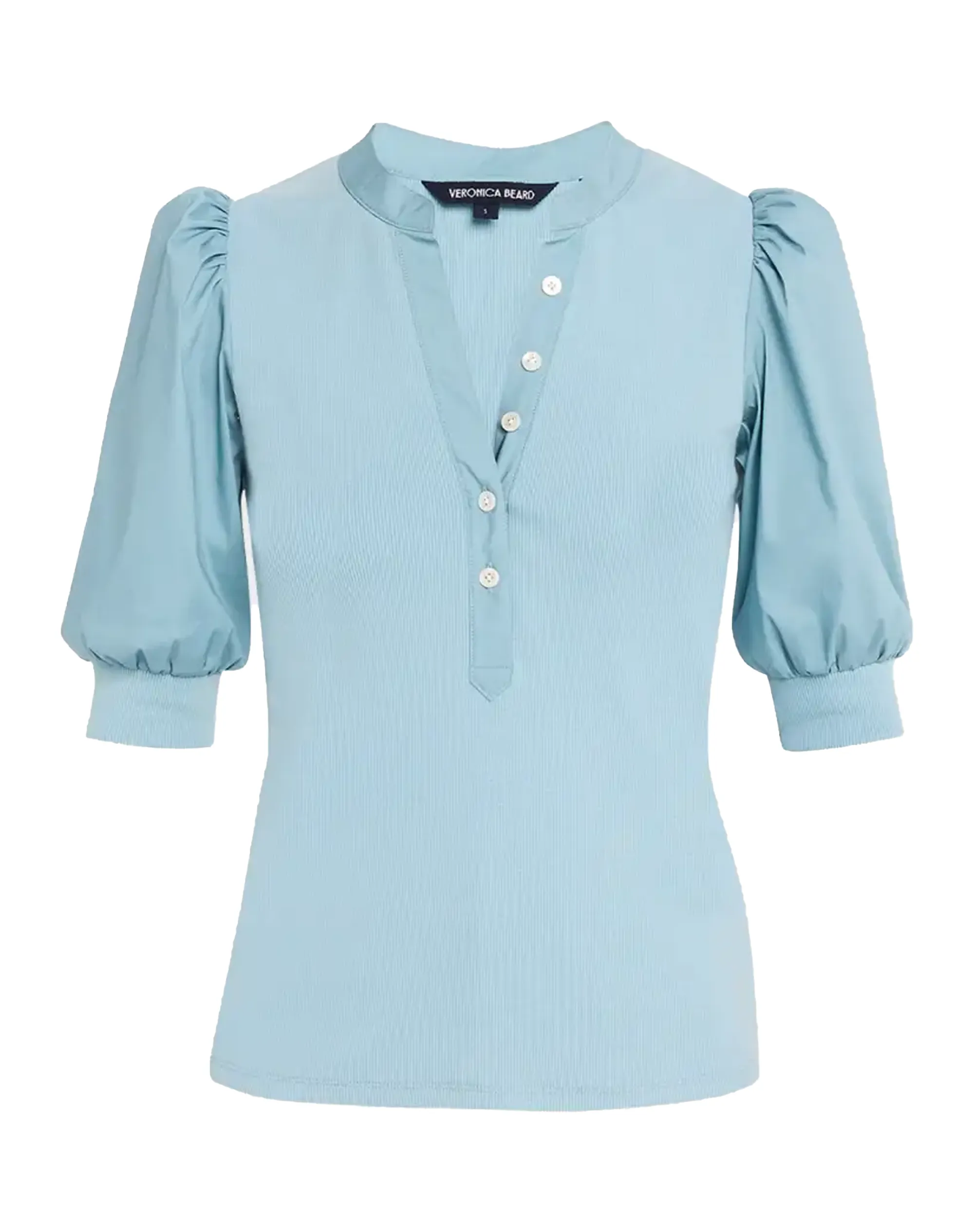 Veronica Beard Coralee Puff Sleeve Top