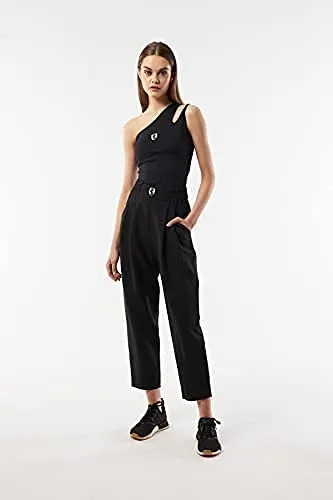 VHNY Tank Tops for Women | Sleeveless Womens Tank Tops | Asymmetrical Jersey Sleeveless Tank Top Black Sage Mauve NYC Brand (Black, XS, x_s)