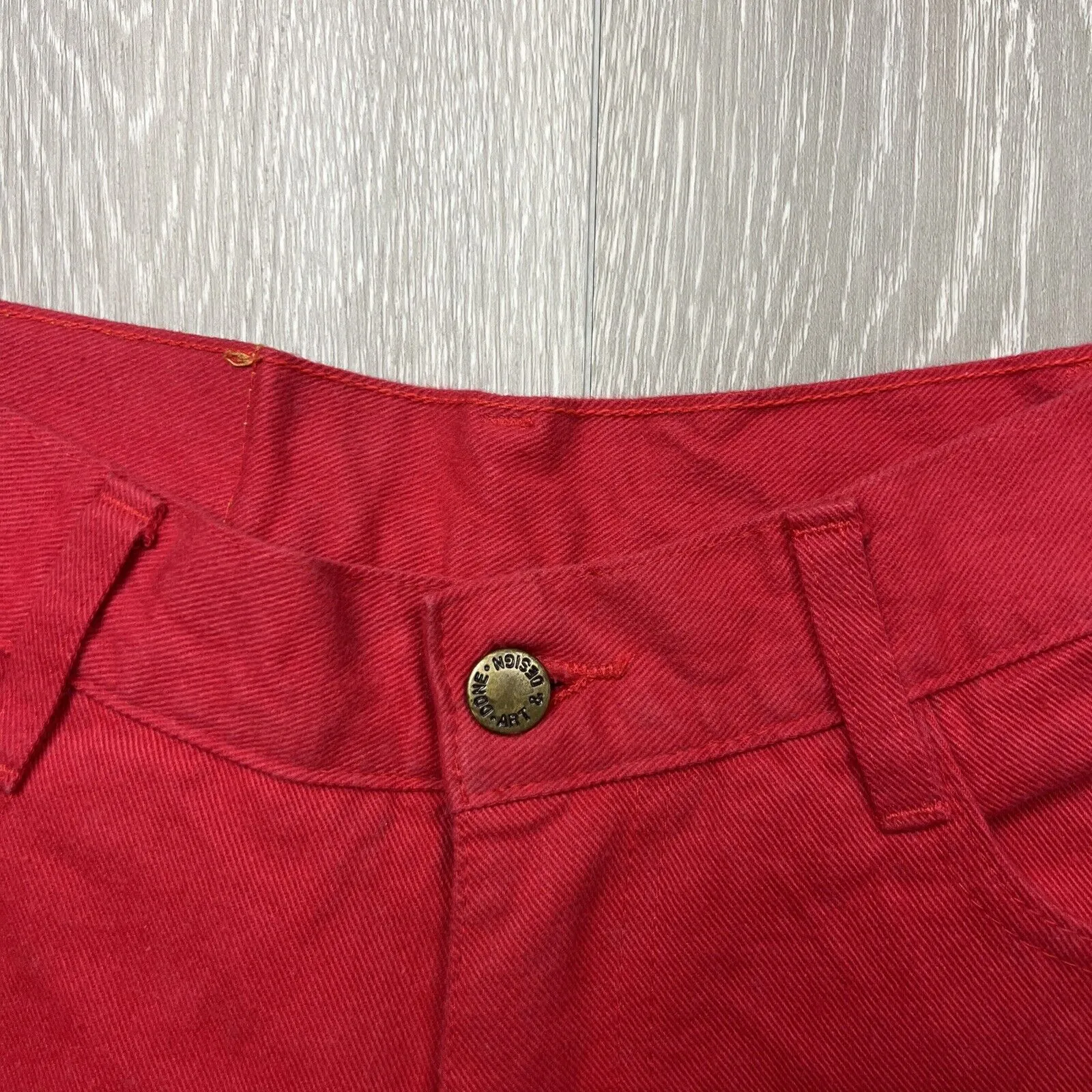 Vintage Ken Done Australia Womens Red Jeans Size 10