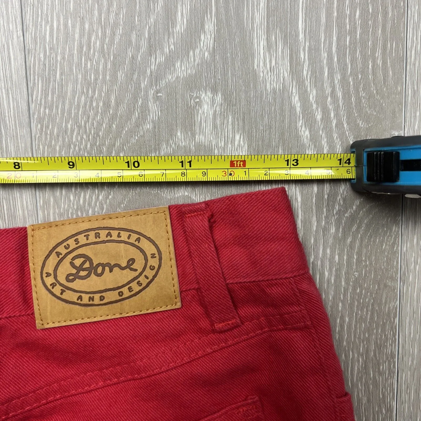 Vintage Ken Done Australia Womens Red Jeans Size 10