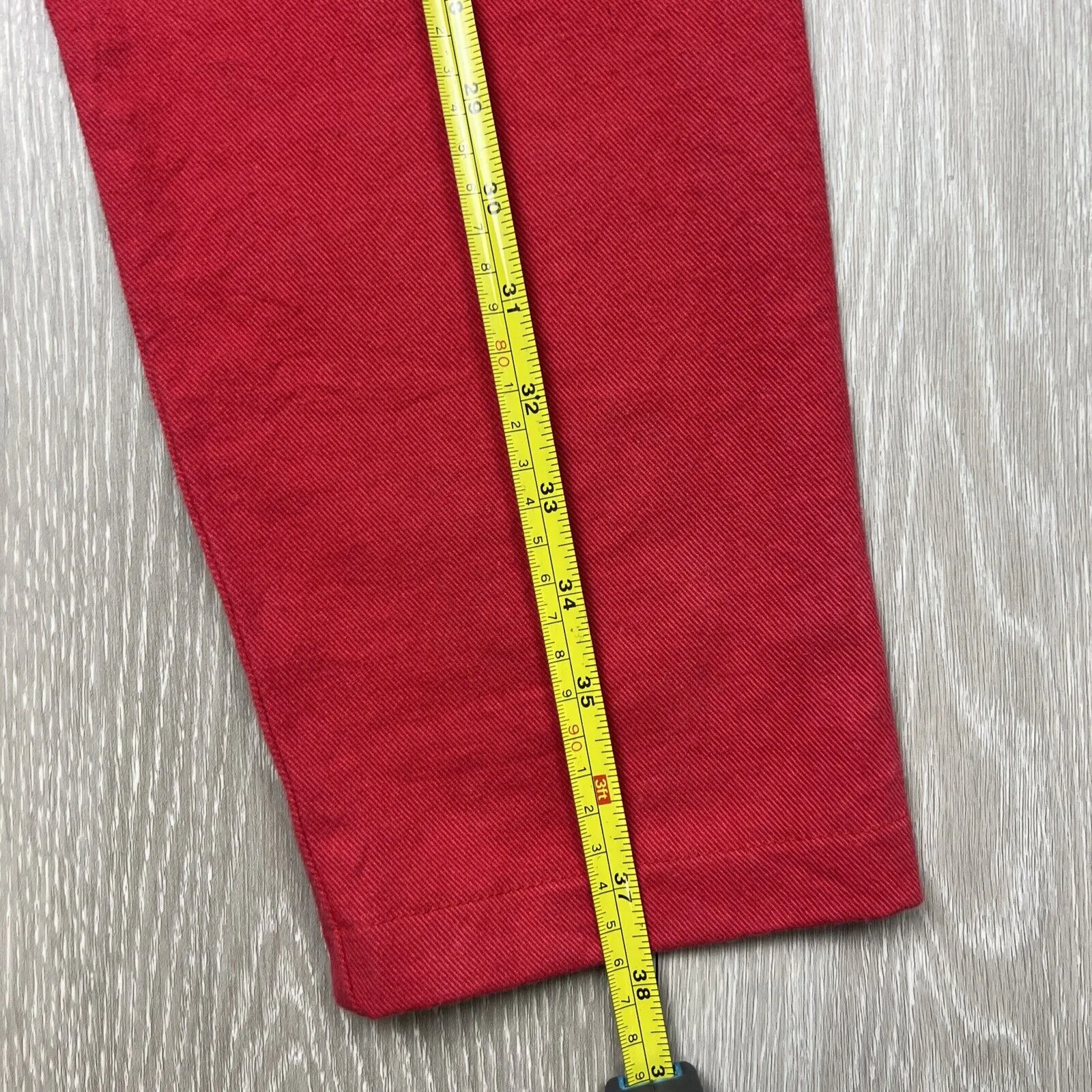 Vintage Ken Done Australia Womens Red Jeans Size 10