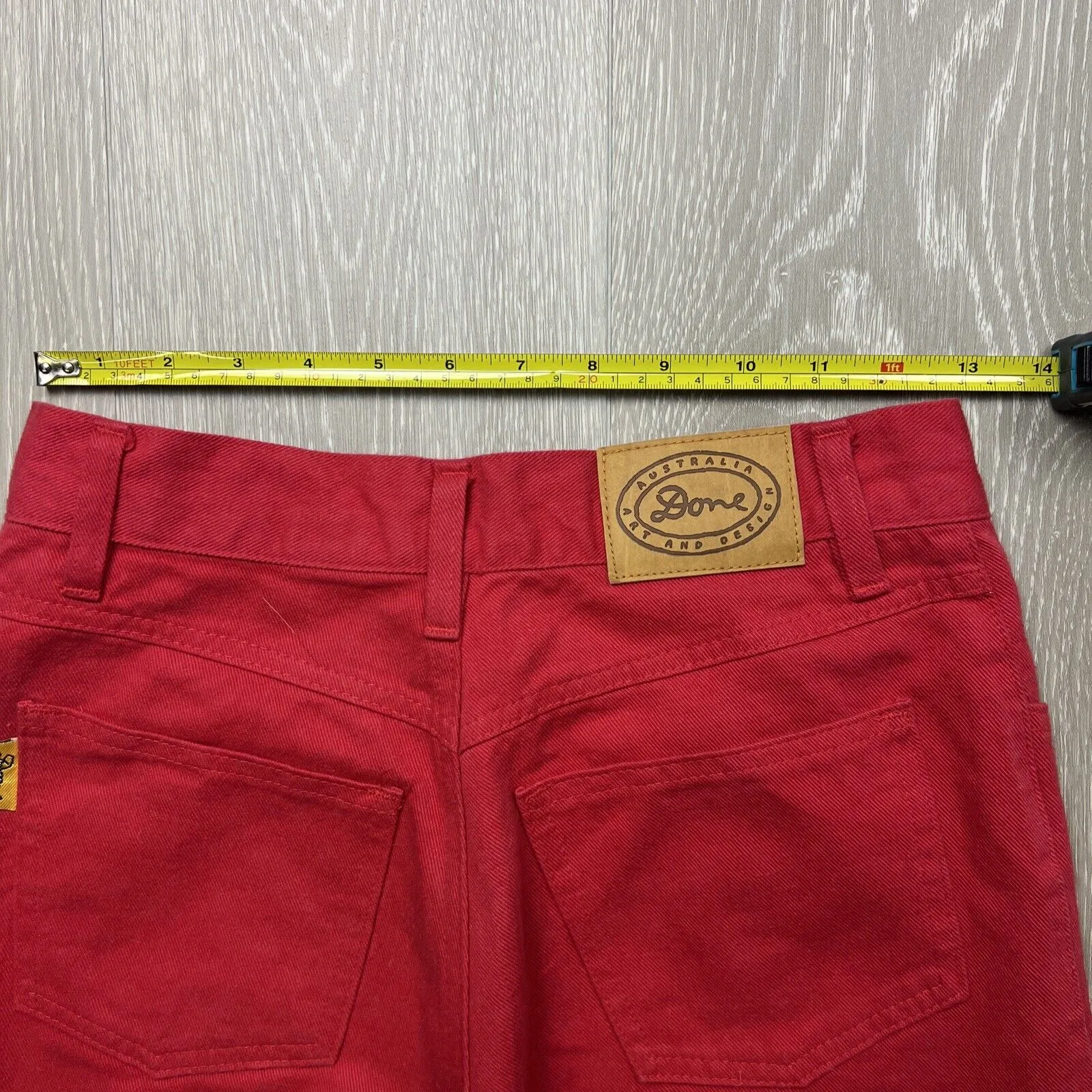 Vintage Ken Done Australia Womens Red Jeans Size 10