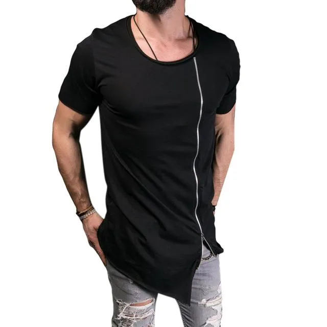 West Louis™ Leisure Tee Tops Asymmetrical T-Shirt