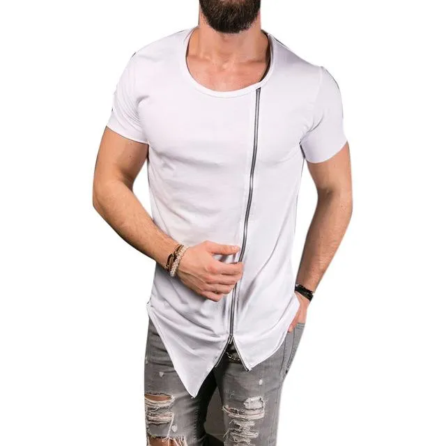 West Louis™ Leisure Tee Tops Asymmetrical T-Shirt