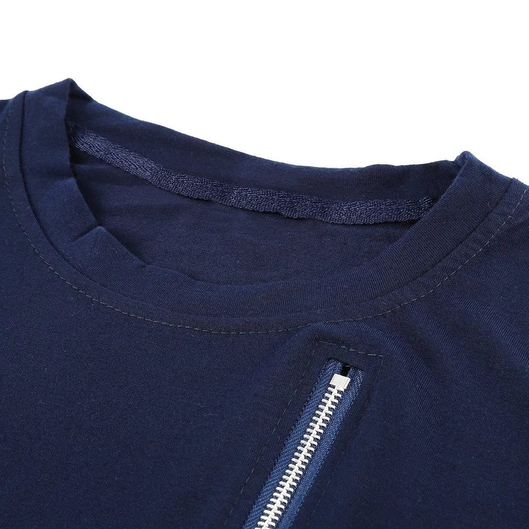 West Louis™ Leisure Tee Tops Asymmetrical T-Shirt