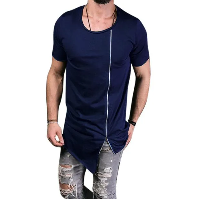 West Louis™ Leisure Tee Tops Asymmetrical T-Shirt