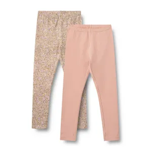 [Wheat] 2 Leggings Jules - Lilac Flower Meadow
