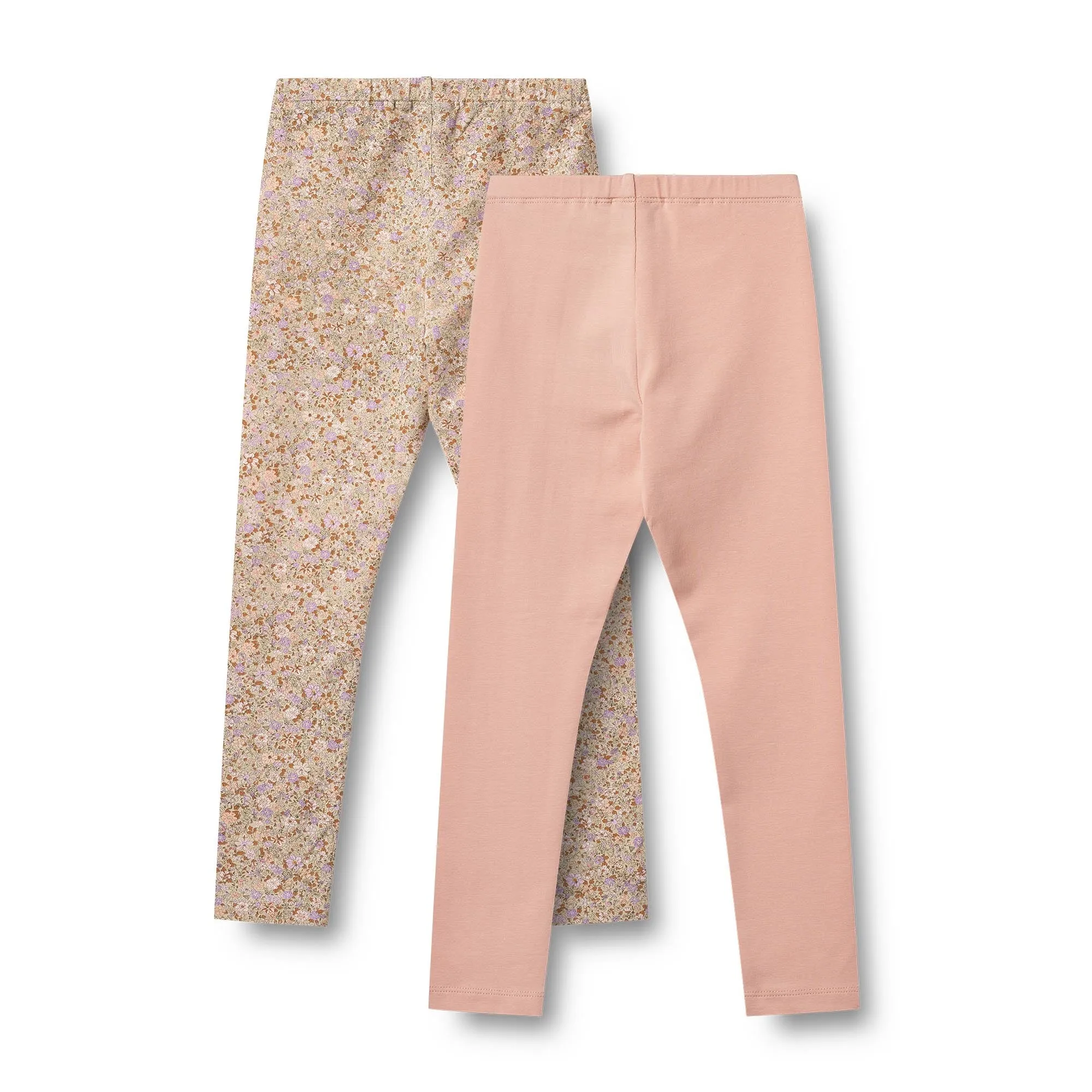 [Wheat] 2 Leggings Jules - Lilac Flower Meadow