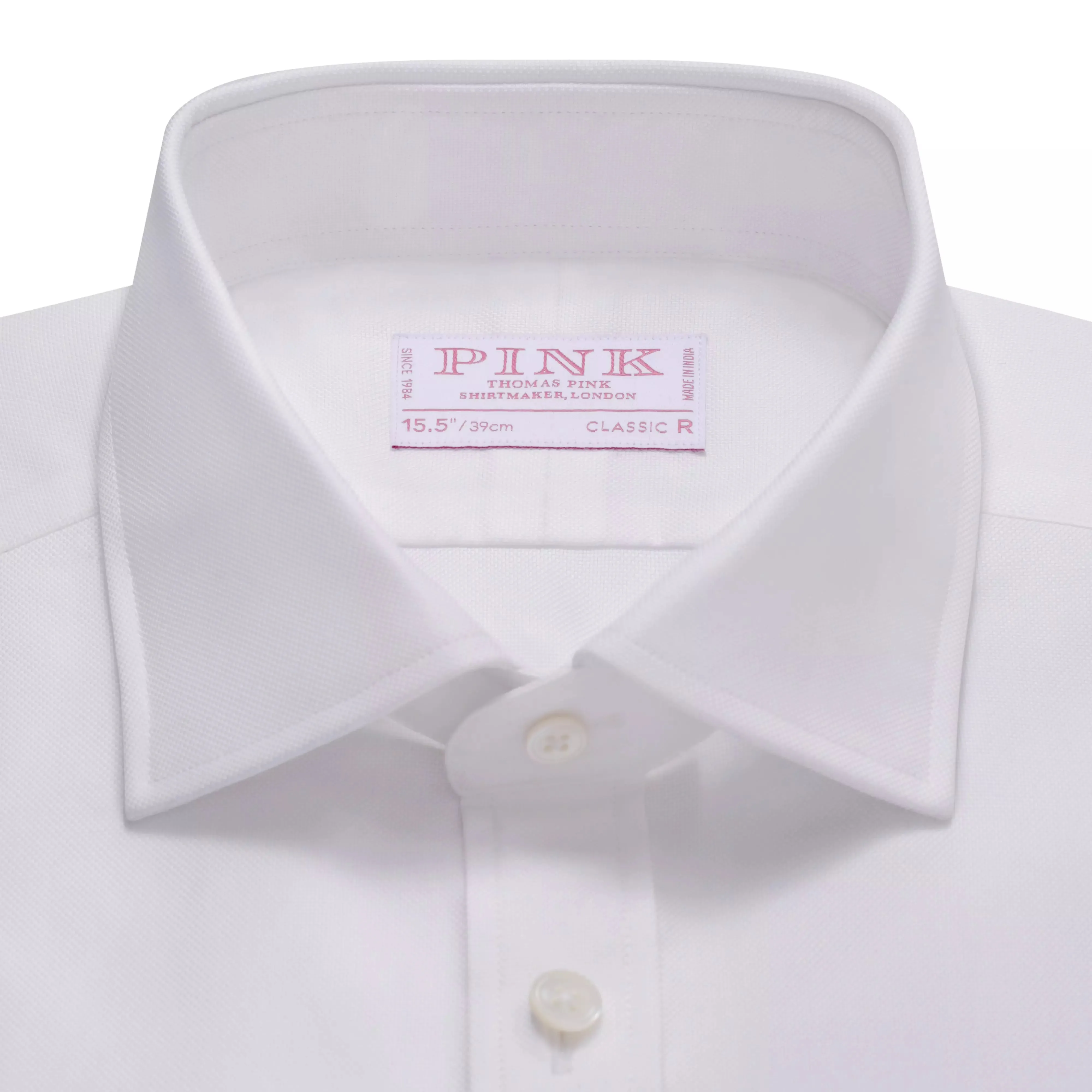 White Classic Fit Royal Oxford Formal Shirt