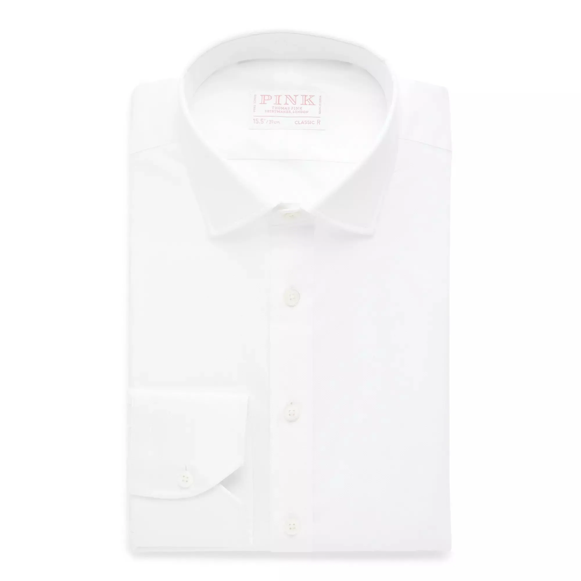 White Classic Fit Royal Oxford Formal Shirt