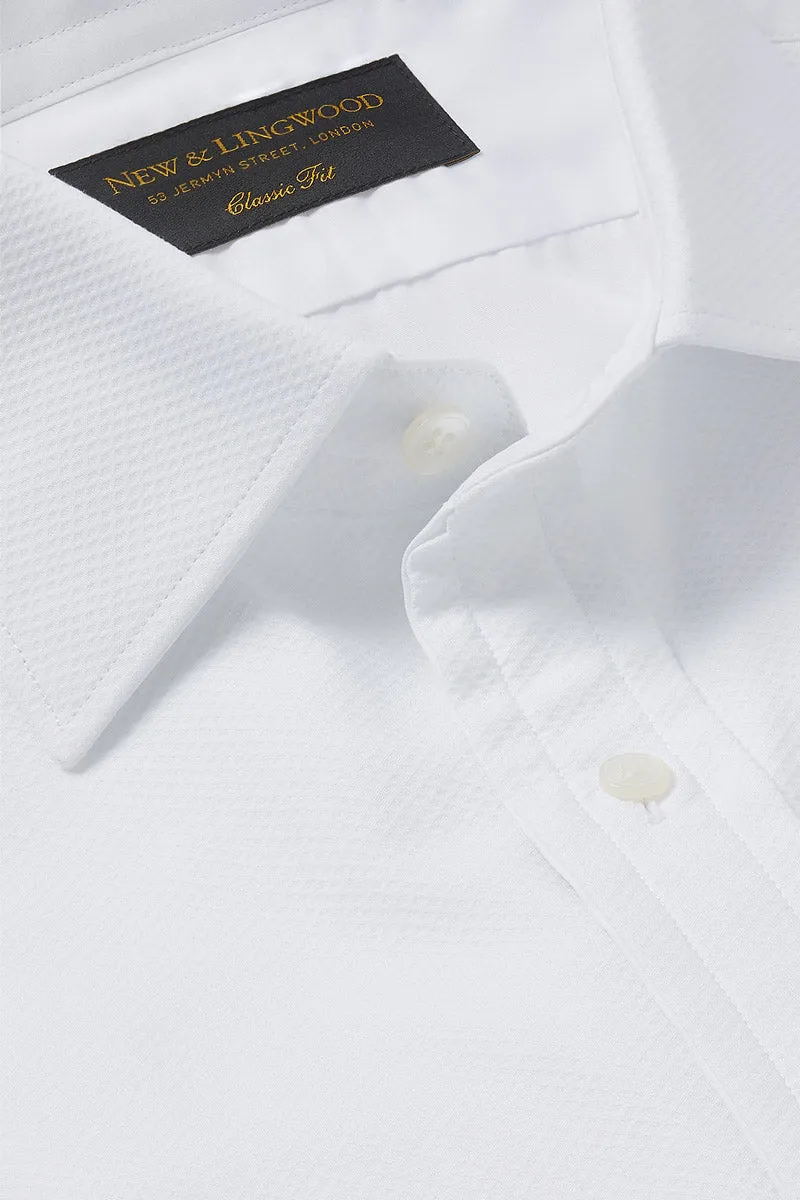 White Marcella Classic Fit Double Cuff Evening Shirt